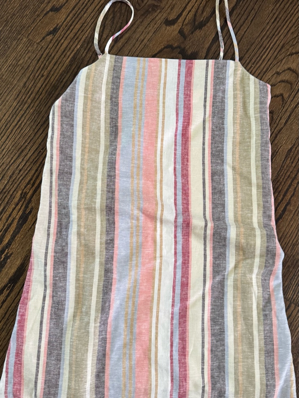 NWOT WAYF  stripe linen lined dress. very cute on